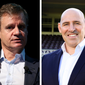 Cricket Australia chairman Richard Freudenstein and CEO Nick Hockley.