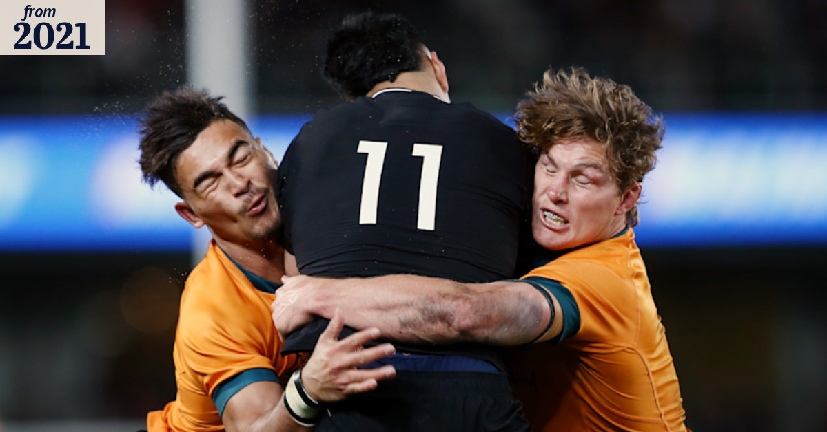 ‘Maybe the aura has worn off a bit’: Wallabies rookie heaps pressure on All Blacks