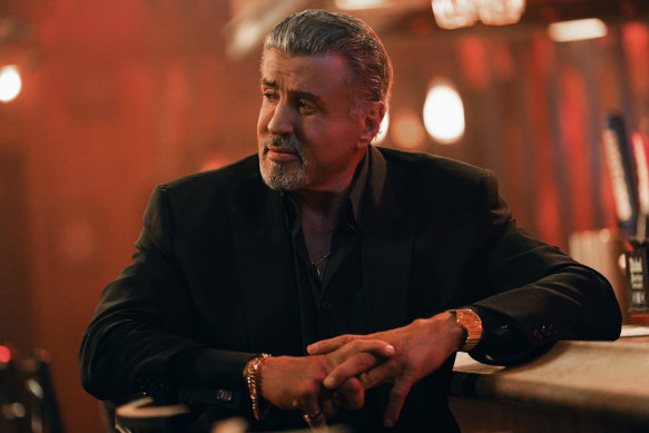 Sylvester Stallone plays the tough guy with bullish charm in Tulsa King.