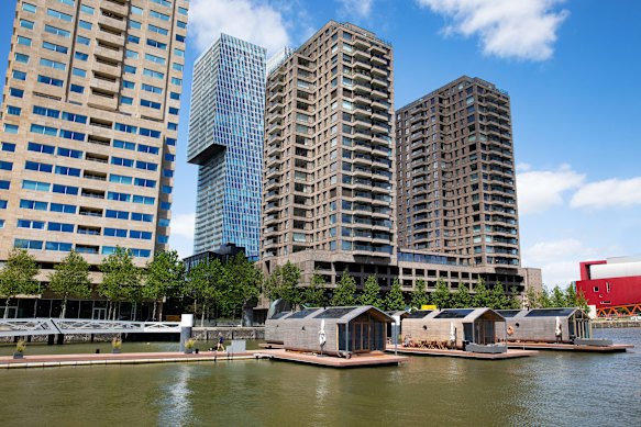 The unique Wikkelboat accommodation.