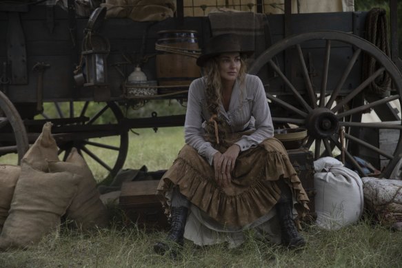 Faith Hill as Margaret Dutton in 1883.