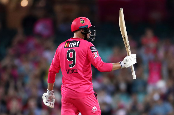 James Vince deserved a century in the Big Bash final.