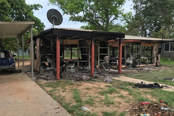 Six houses were destroyed by fire, with another two left uninhabitable by vandalism. 