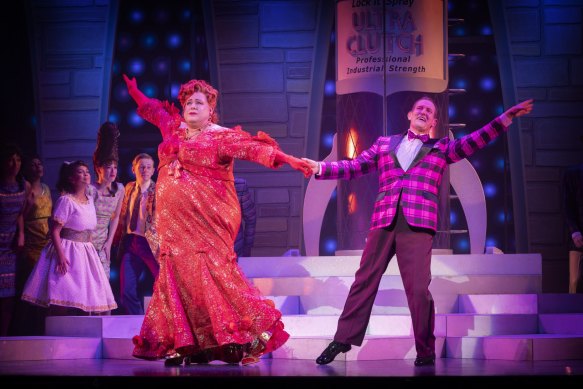 Shane Jacobson and Todd McKenney star in Hairspray The Musical
