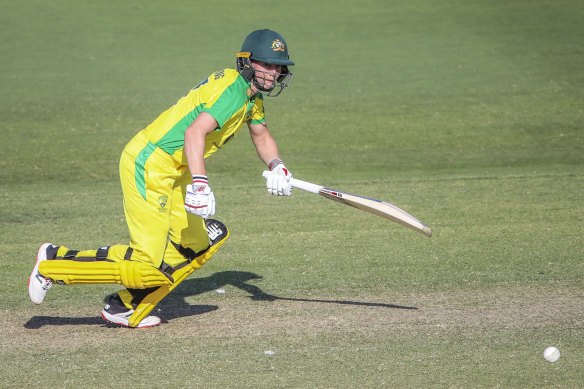 Meg Lanning during Saturday's win over New Zealand.