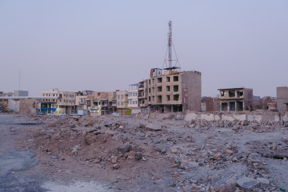 Ruins in the old city of Mosul. 