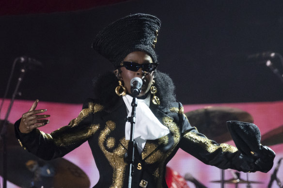 Lauryn Hill performs during the Global Citizen Festival in New York last month. 