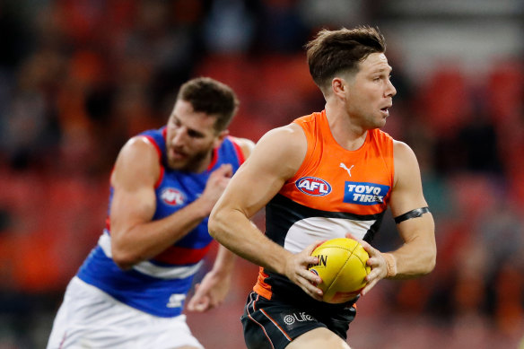 Toby Greene is hard to miss when the Giants play.