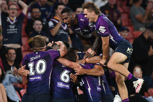 Andrew Johns reckons the Melbourne Storm will be the first side into the NRL grand final.