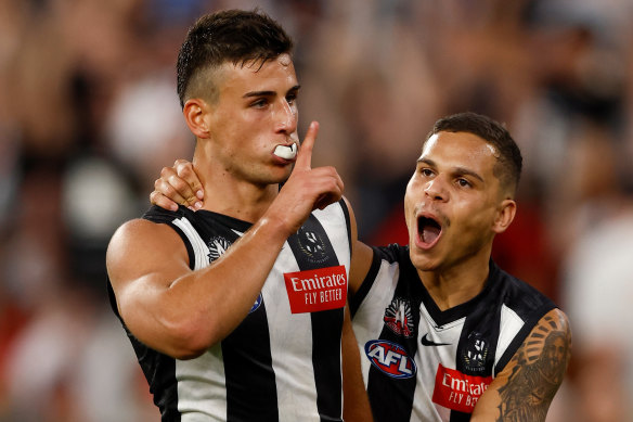 Nick Daicos (left) is enjoying a brilliant start to his career.
