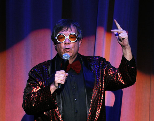 Sal Piro founder and president of the ‘Rocky Horror Picture Show’ fan club  onstage during The Rocky Horror Picture Show 35th anniversary, Los Angeles, 2010.