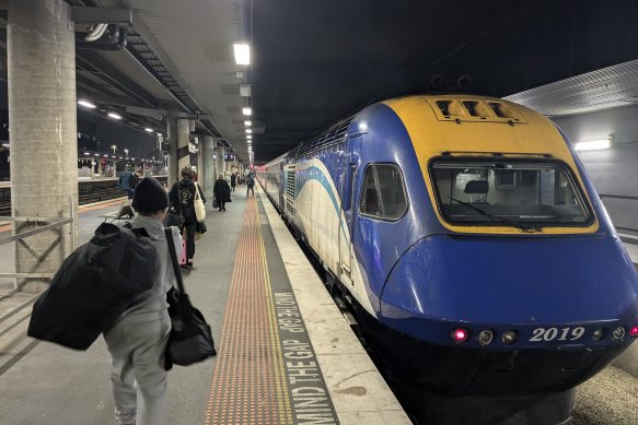 My XPT, about to depart Southern Cross