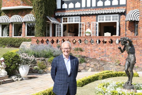 John Schaeffer at the Bonnington residence he once owned in the Sydney suburb of Bellevue Hill.