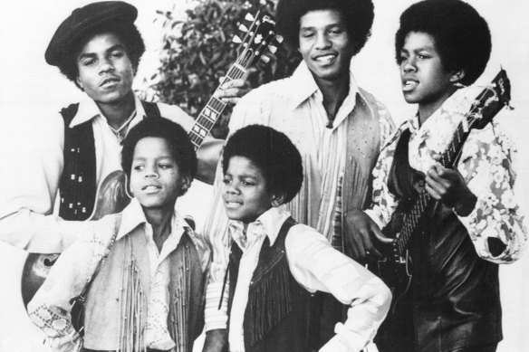 The Jackson 5, including Michael Jackson (front right) and Tito Jackson (back left).