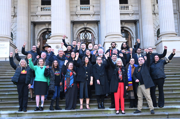 The First People’s Assembly of Victoria at Parliament House in July.