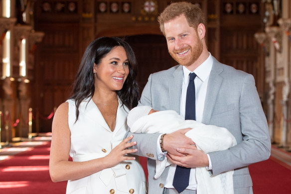 Meghan and Harry with their first born, Archie.