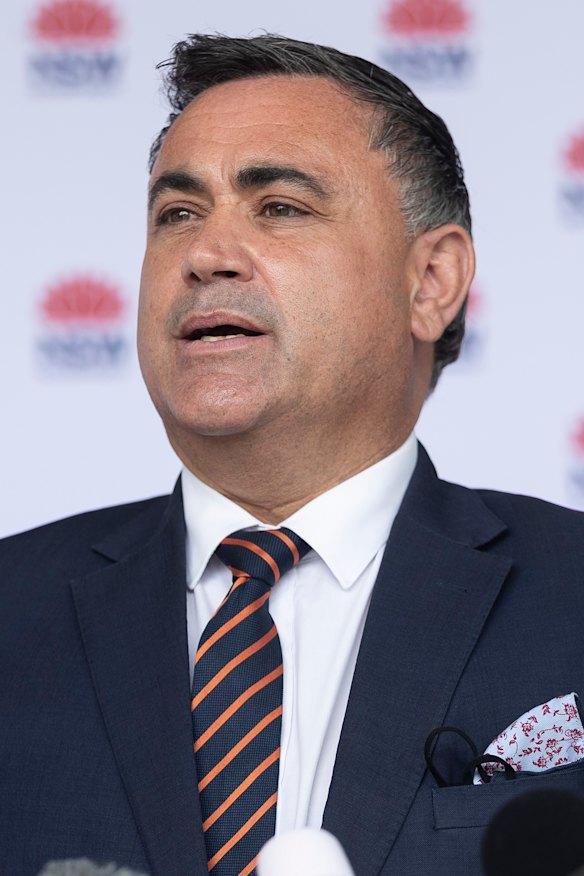 Acting NSW Premier John Barilaro on Monday.