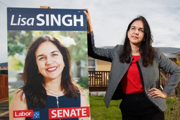 Below-the-line voting saved Labor Senator for Tasmania Lisa Singh.