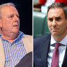 Peter Costello, left, said Jim Chalmers’ plan broke almost 20 years of bipartisanship.
