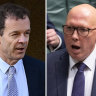 NSW Opposition Leader Mark Speakman and federal Opposition Leader Peter Dutton.