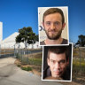 Lachlan Bowles (top right) shot dead Terry Czernowski (bottom right) at Moynes Grain Silos in Kellerberrin.