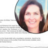 Mary-Lou Jarvis wrote to the NSW Liberal Party president. 