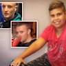 Cassius Turvey. Inset: Brodie Palmer (bottom), Jack Brearley (top), who are being sentenced for murder over Cassius’ death.