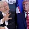 Former ambassador Kevin Rudd has had a rocky relationship with Donald Trump’s team during the US election campaign.