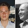 Composite of Brisbane Lord Mayor Adrian Schrinner in his days as an air force pilot, with decorated American pilot John R Alison.