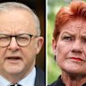 The prime minister has attacked Pauline Hanson for her “disgraceful” comments.