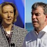 Woodside boss Meg O’Neill, WA Labor backbencher Dave Kelly. Picture: WAtoday