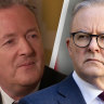 Piers Morgan, Anthony Albanese