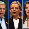 Nyunggai Warren Mundine, Deputy Liberal leader Sussan Ley, Gisele Kapterian.