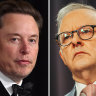 Elon Musk has hit back at Prime Minister Anthony Albanese, accusing him of censorship.