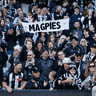 Footy fans cheer on their teams in 2024.