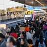 Overcrowding at Tarneit station in Melbourne’s west.