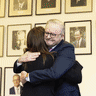 Anthony Albanese addressed the Labor caucus on Friday. 