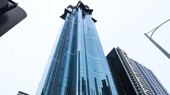 The Australia 108 building on Southbank Boulevard is still under construction.