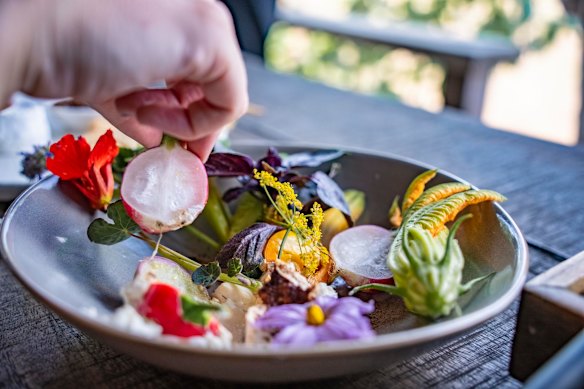 Pristine vegetables are a cornerstone of Glenarty Road’s menu.