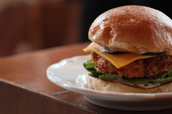 Fish burger at Ellen, Alexandria.