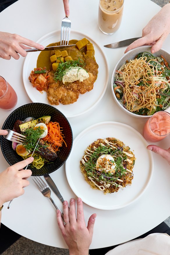 Assorted dishes.