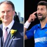 Tony Jones and Novak Djokovic.