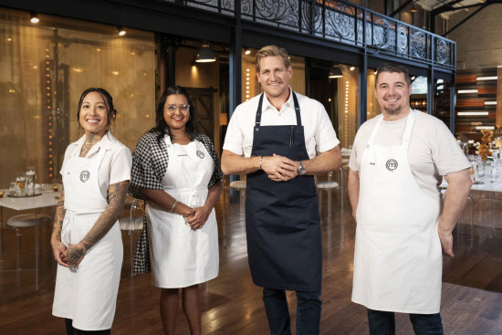 Masterchef finalists with Curtis