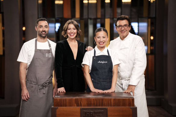 Andy, Sofia, Poh and Jean-Christope: Three out of four must cook tonight.