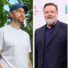 Mike Cannon-Brookes, Russell Crowe and James Packer.
