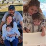 Alexi Vitakos with his mother Jessica Francesca Marett. Alexi, 3, was killed in a stabbing murder by his father Nathan Vitakos (also pictured).