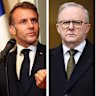 Emmanuel Macron, Anthony Albanese, Benjamin Netanyahu