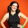 Inaugural award winner Nicole Sharrad at The Age Good Food Guide Awards in 2025.