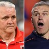 St George Illawarra Dragons coach Anthony Griffin and Roosters assistant Jason Ryles.