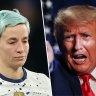 US player Megan Rapinoe found herself in another public spat with Donald Trump after her team was bundled out of the World Cup.